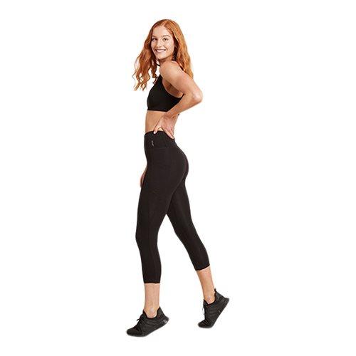 34 Højtaljede Tights i Sort - Motiverende Sportswear