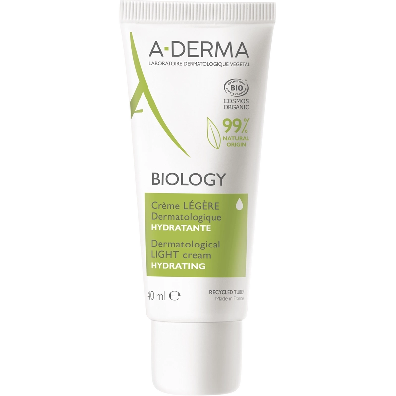 A-derma Biology Let Creme 40 Ml - Fugt til Sensitiv Hud