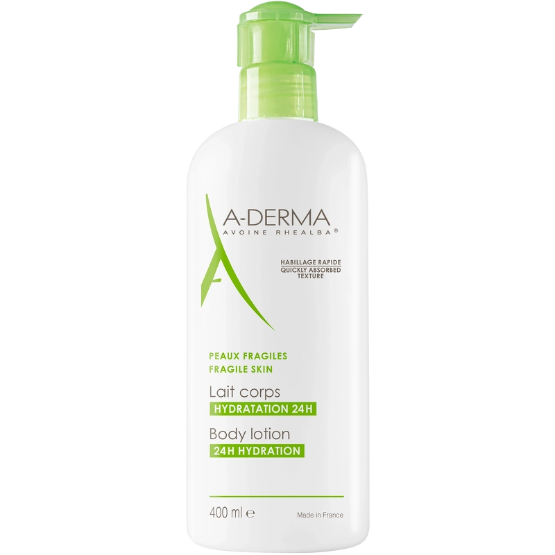A-derma Body Lotion 24h Hydration 400 Ml - Fugtgivende Pleje