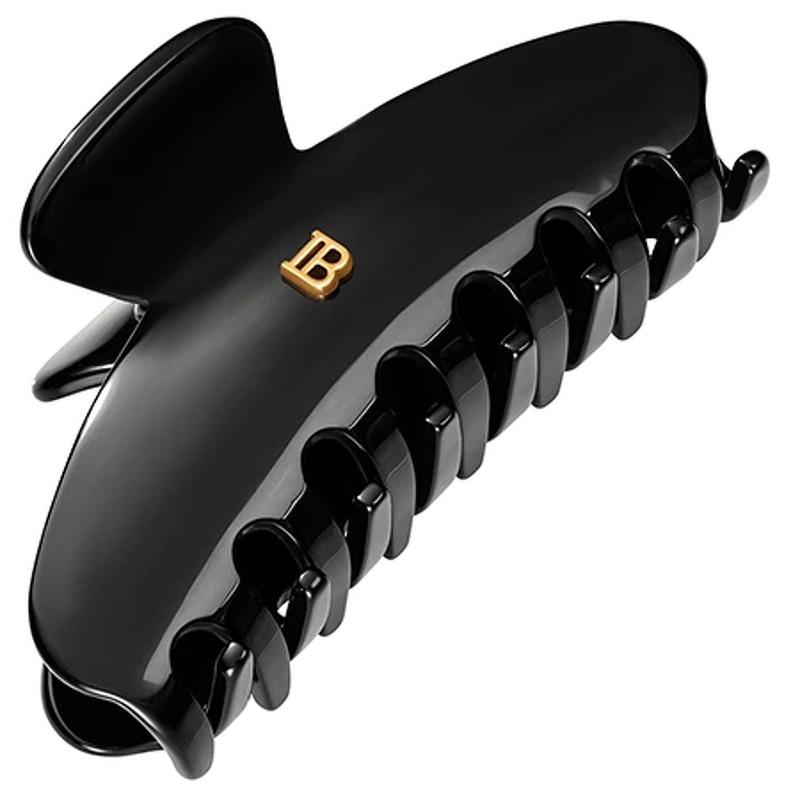 Balmain Accessories Cellulose Acetate Pince A Cheveux Medium Black 18k Gold